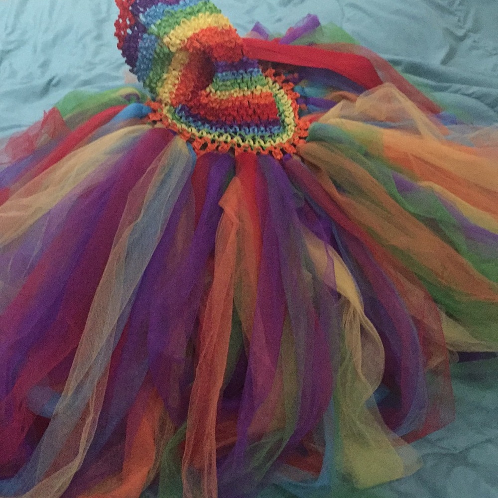 Tutu rainbow dress